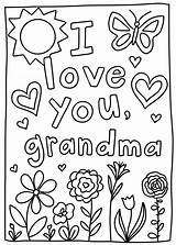 Grandmother Sheets Grandmothers Grandparents sketch template