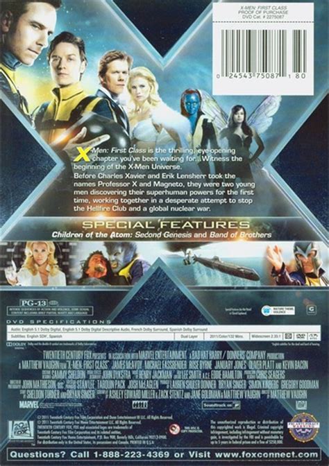 X Men First Class Dvd 2011 Dvd Empire
