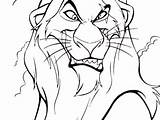 Scar Coloring Pages King Disney Lion Villains Drawing Getdrawings Getcolorings sketch template
