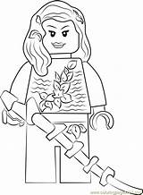 Poison Lego Ivy Coloring Pages Coloringpages101 Color Online sketch template