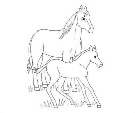horse coloring pages   document