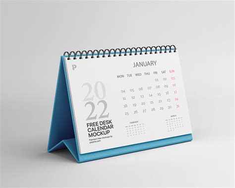 desk calendar mockup behance