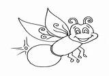 Firefly Coloring Pages Fly Printable Getdrawings Getcolorings sketch template