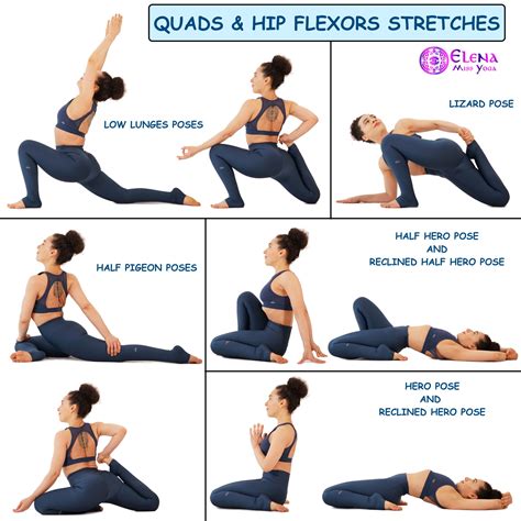 quads  hip flexors stretches elena  yoga