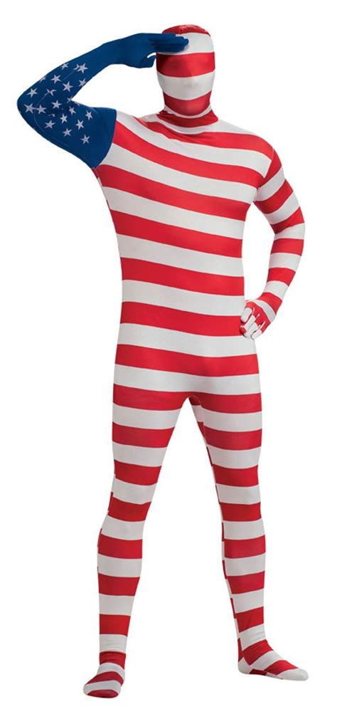 Adult American Flag Bodysuit Patriotic Costume 52 99 The Costume Land