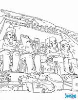 Simbel Abou Egipto Estatuas Templo Hellokids Tut Antiguo Tempel Egipcias Esculturas Egypt Colorier Anmalbild sketch template