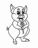 Coloring Pages Pig Pigs Animated Coloringpages1001 Gif sketch template