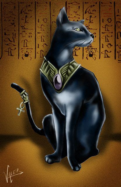Bastet Egyptian Cat Goddess Black Cat Art Egyptian Cats