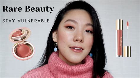 Rare Beauty Stay Vulnerable Glossy Lip Balm And Melting Blush In Nearly