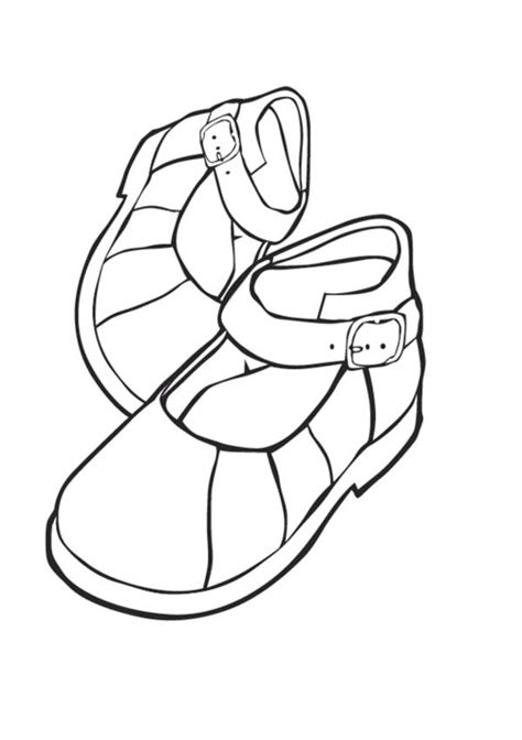 shoes  kids coloring page coloring sky