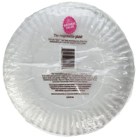 natural  paper plates   diameter  count boxes pack   walmartcom walmartcom