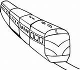 Train Coloring Pages Simple Drawing Trains Christmas Transportation Printable Car sketch template