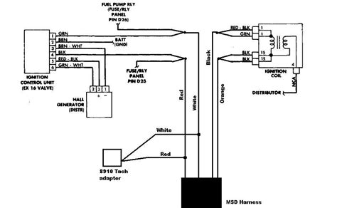 msd tach adapter  wiring diagram