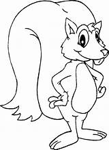 Squirrel Coloring Pages Animal Squirrels Animated Print Printable Clipart Cat Gifs Eekhoorn Fun Kids Animals Gif Popular Library Books Coloringhome sketch template