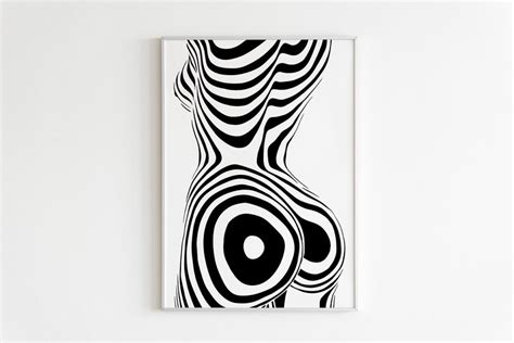 Female Body Art Woman Body Poster Black And White Art Minimalist