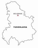 Yugoslavia Map Coloring sketch template