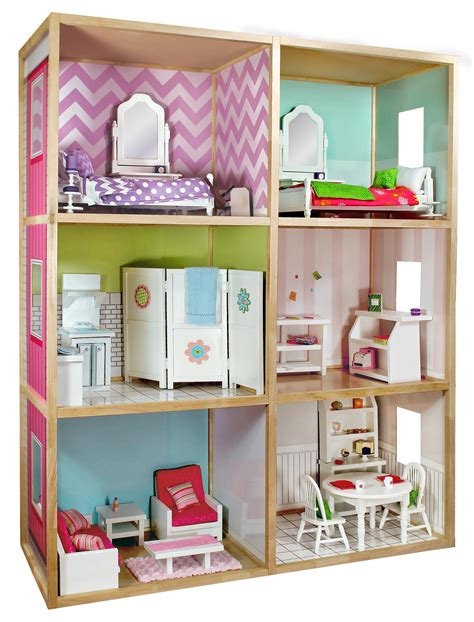 my girl s dollhouse for 18 dolls modern home style