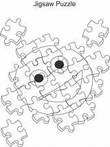 Jigsaw Coloring Getdrawings Pages Puzzle sketch template