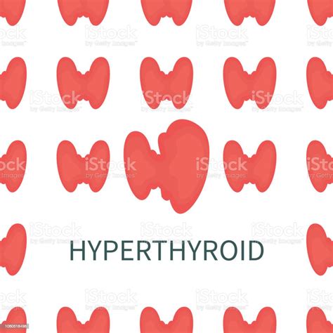 Hyperthyroidism Pattern Poster Stock Illustration Download Image Now