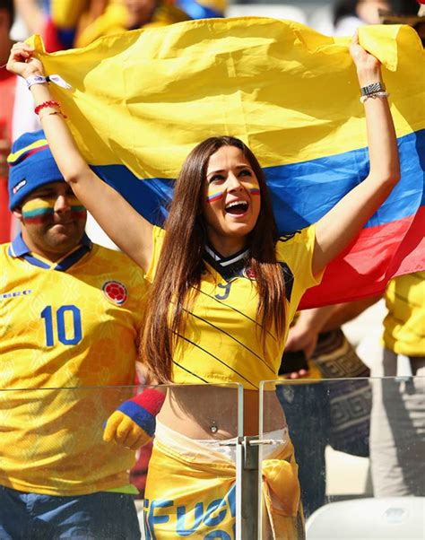 Photos Colombia Fans Dance Their Way Into Heart Of Brazil