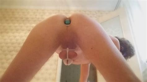 cute teen plays with his ass hard anal fuck with dildo and butt plug