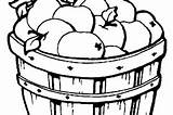 Food Drink Apples Barrel Coloring Pages sketch template