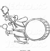 Band Marching Coloring Pages Drawing Cartoon Vector Clipart Drummer Flute Getcolorings Drawings Paintingvalley sketch template