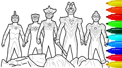 ultraman ultra fight victory coloring pages colouring pages  kids