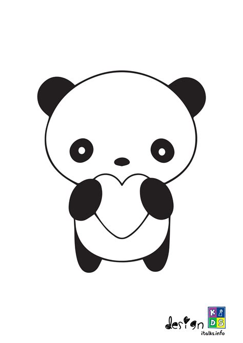 cute panda coloring pages