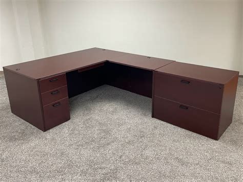 Affordable Office Rectangular L Desk 7 Baystate Office Furniture