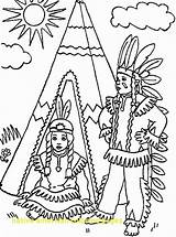 Coloring Teepee Getdrawings Native American sketch template