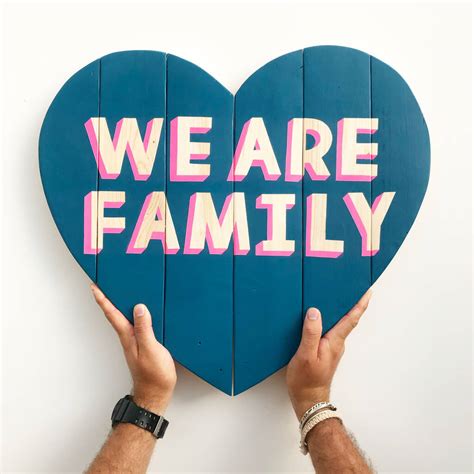 family reclaimed wooden heart    beau notonthehighstreetcom
