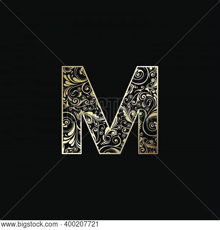 ornate letter  logo vector photo  trial bigstock