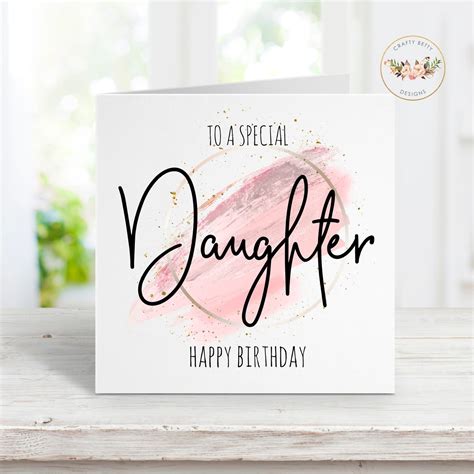 daughter birthday card birthday card card   daughter etsy  zealand