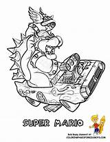 Mario Kart Bowser Coloring Pages Bros Printable Super Colouring Kids Characters Book Boys Popular Library Clipart Coloringhome sketch template