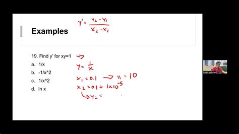 calculator techniques  differential calculus implicit differentiation youtube
