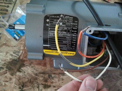baldor electric motor capacitor wiring