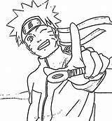Naruto Coloring Cartoons Pages Printable Drawing Kb sketch template