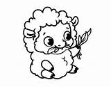 Coloring Sheep Lamb Pages Baby God Cartoon Print Printable Bighorn Minecraft Getcolorings Colorear Getdrawings Color Coloringcrew Colorings sketch template