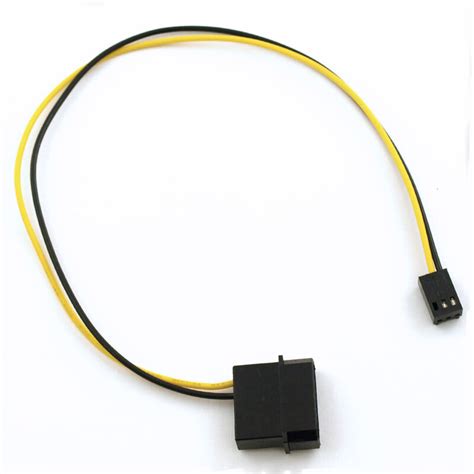 4 Pin Molex Ide To 3 Pin Cpu Chasis Case Fan Power Connector Cable