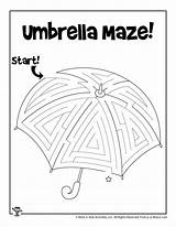 Umbrella Mazes Woojr Woo sketch template