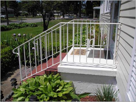 wrought iron handrails  outdoor steps  steel railing designs