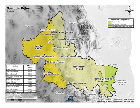 Mapa De San Luis Potosi Con Nombres Y Division Politica