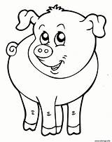 Cochon Ferme Souriant Mouton Incroyable Imprimé sketch template