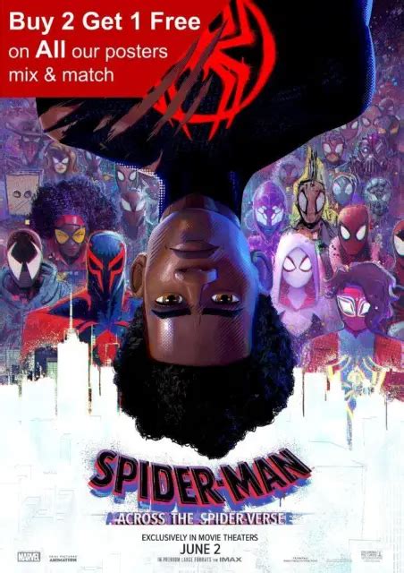 Spiderman Across The Spider Verse 2023 Teaser Poster A5 A4 A3 A2 A1 1