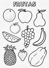 Frutas Dibujo Verduras sketch template