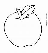 Coloring Pages Kids Drawing Simple Basic Apple Printable Fruit Fruits Easy Color Print Children Sheets Drawings Books Year Olds Flower sketch template