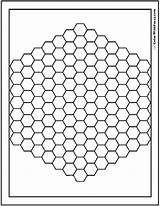 Coloring Pages Pattern Hex Hive Bee Geogebra Logic Play Pdf Adults sketch template