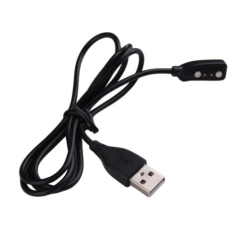 usb charging cable smartwatch power supply magnetic charger adapter cable cord wire black