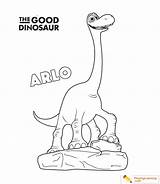 Coloring Dinosaur Arlo Good sketch template